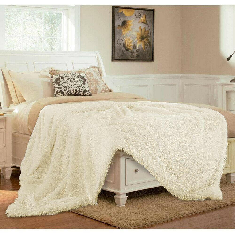 Ultra Soft Faux Fur Throw Blanket.