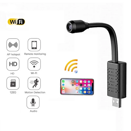 Wifi Mini DIY Camera USB 1080P Camera Motion Detect Home Security.