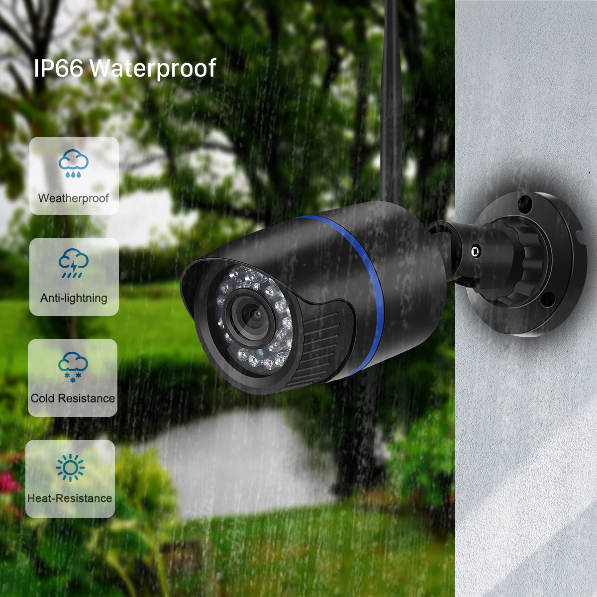 1080P HD Wireless Security Indoor Outdoor Waterproof Camera.