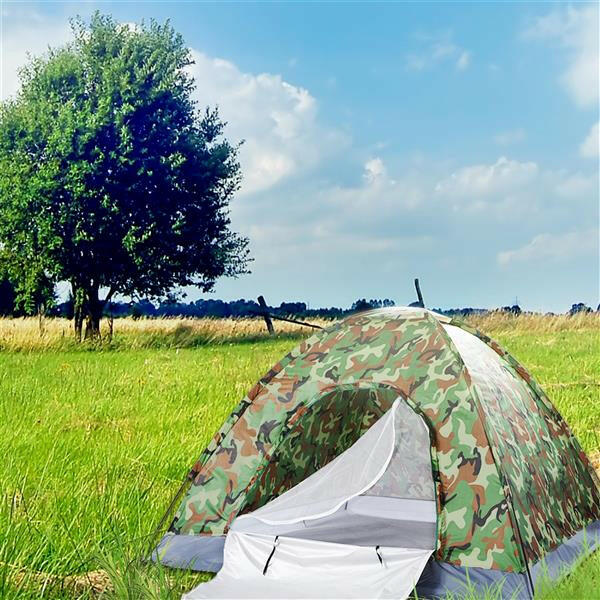 3-4 Person Camping Dome Tent Camouflage Tent.