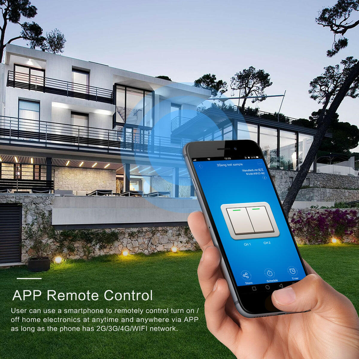 86 Type Smart Home Touch Switch EU Standard.