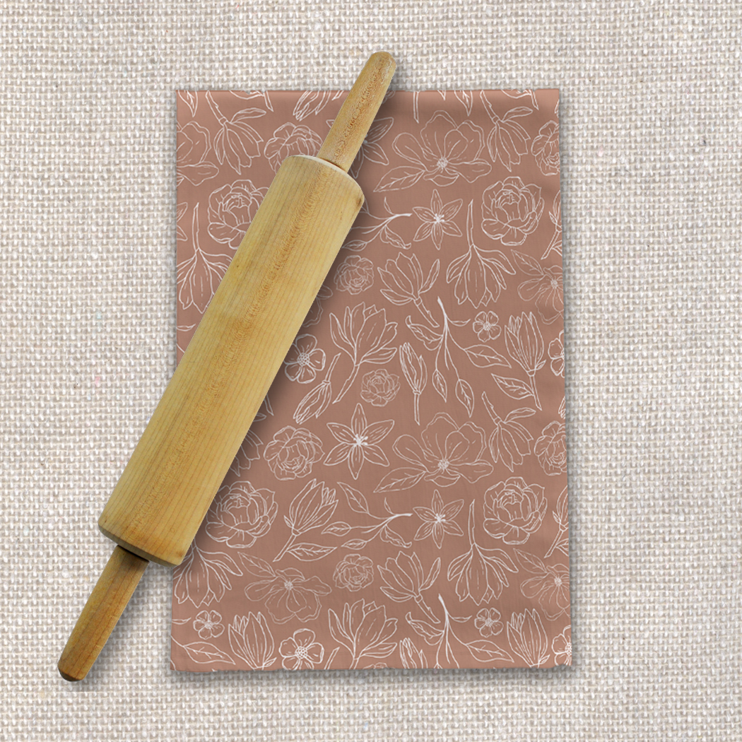 Copper Magnolia Tea Towel.