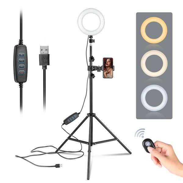 6-inch Ring Light Mountain Clip Light Stand Bluetooth Set.