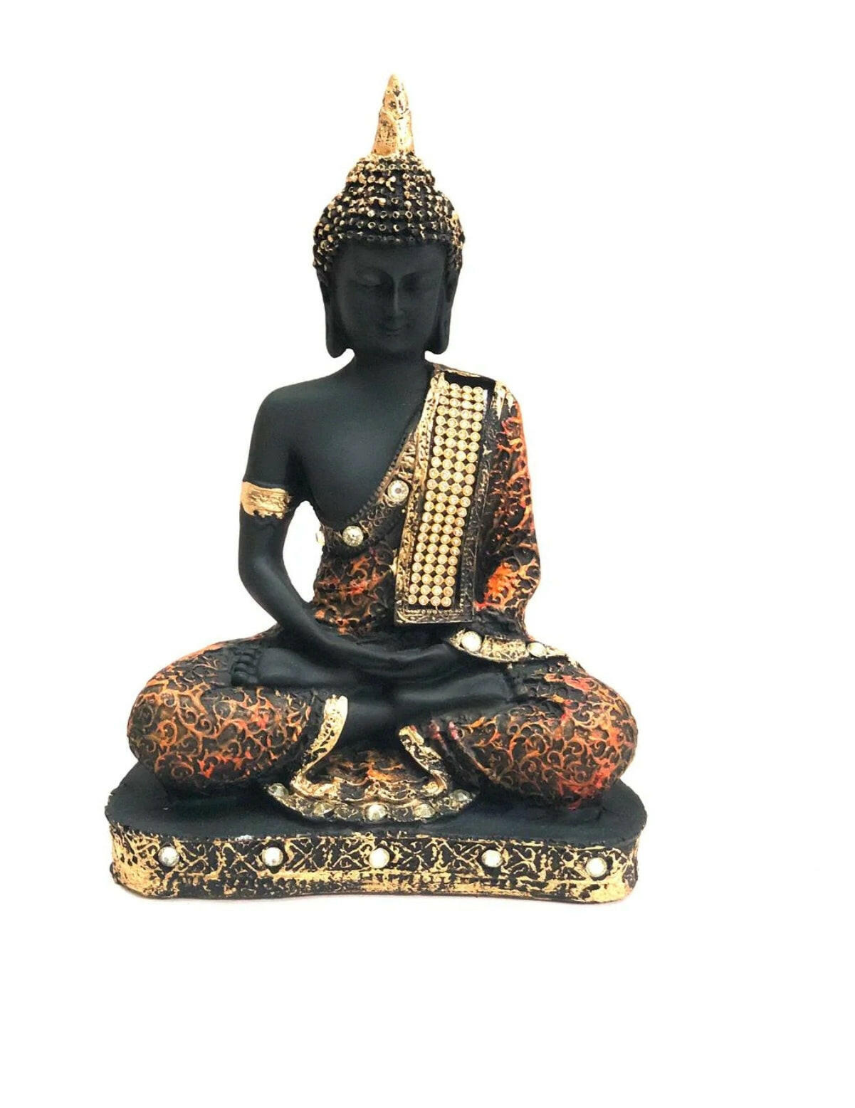 Buddha meditating figureine.