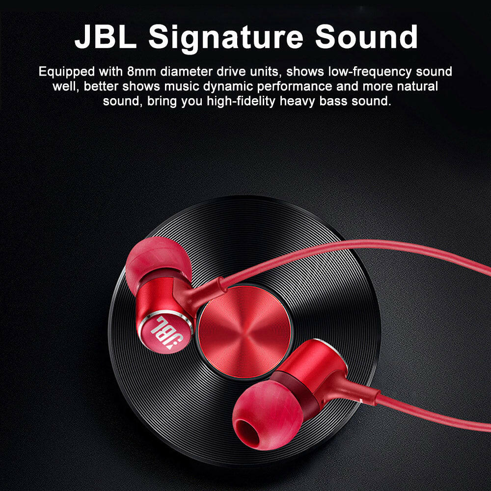 JBL LIVE100 3.5mm Wired Earphones Stereo Sound Line Control.