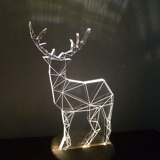 Transparent Fawn LED light.