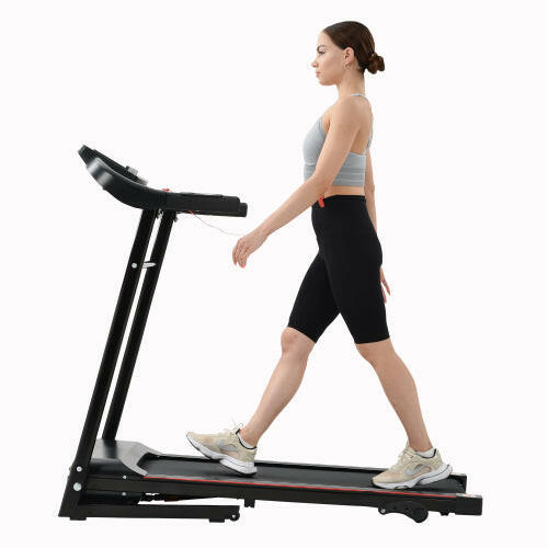 Electric treadmill with MP3 and cylinder fold type.