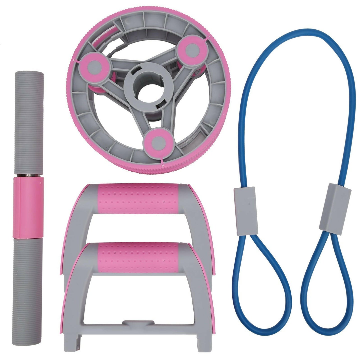 Multifunctional Abdominal Wheel Pull Strap Gym Fitness Training Set.