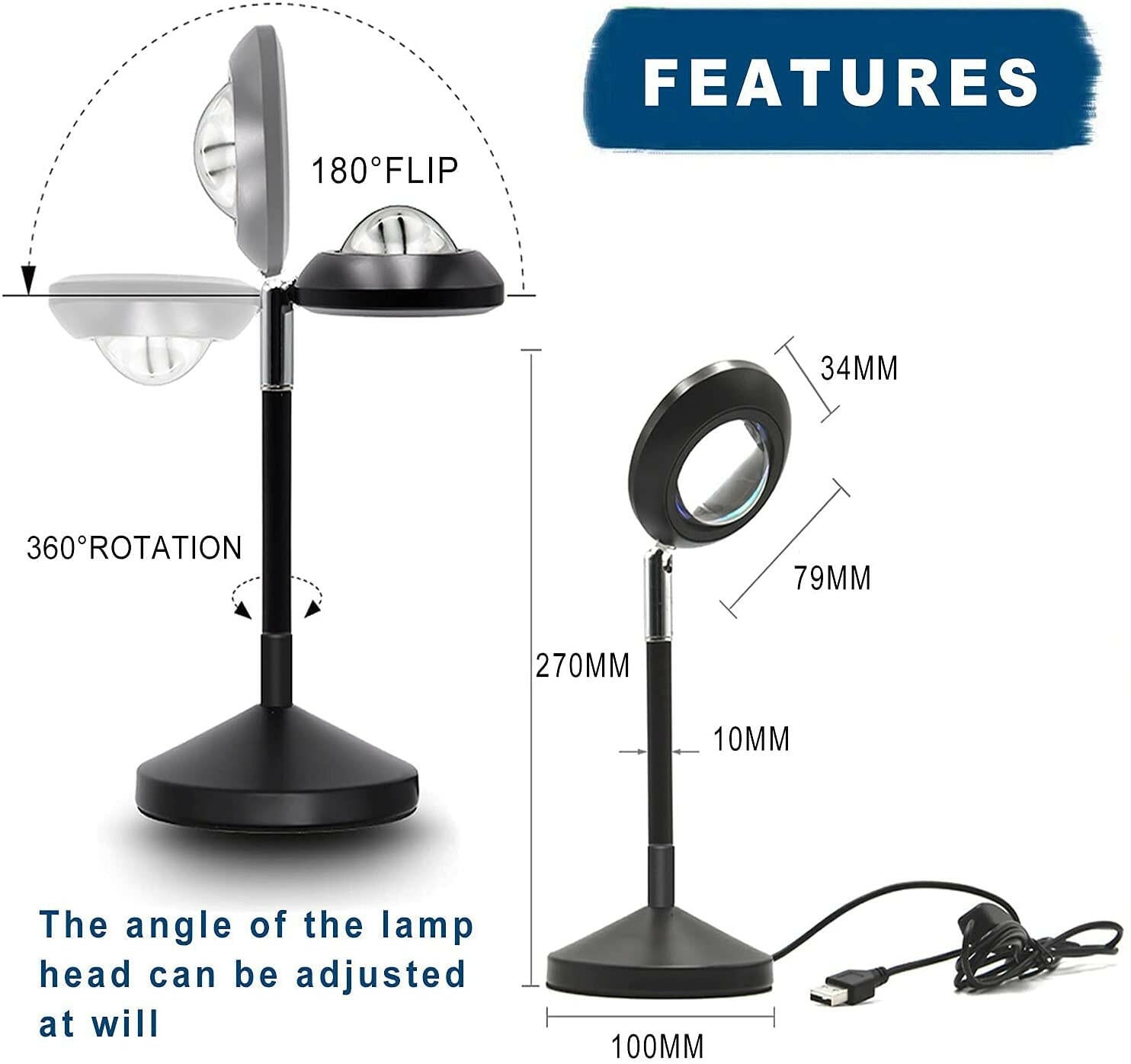 APP/Remote Control Sunset Lamp Rainbow Sunset Lamp.