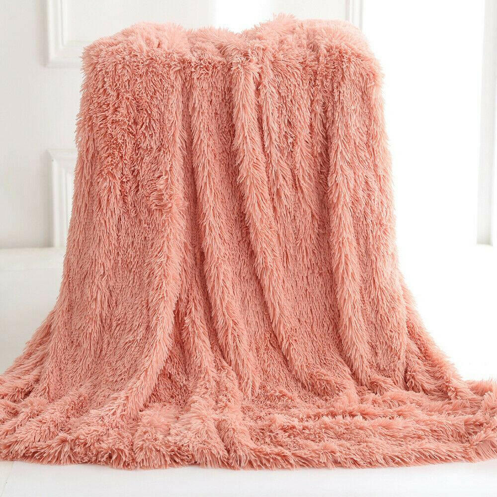 Ultra Soft Faux Fur Throw Blanket.