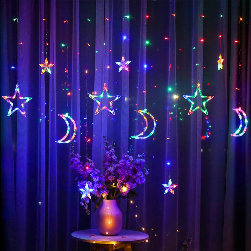 Moon Star Lamp String Xtmas Light Remote Control.