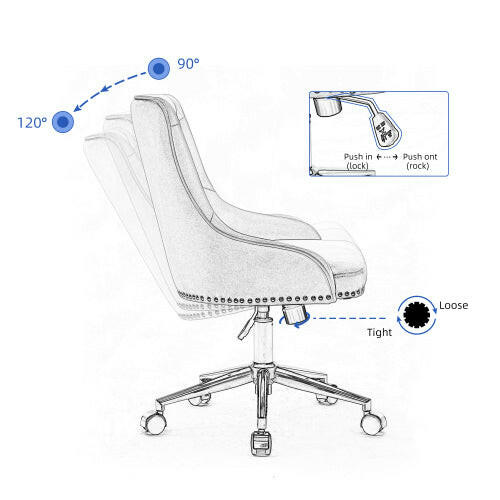 Home Office Desk Chairs Leisure Chairs for Bedroom Living Room.