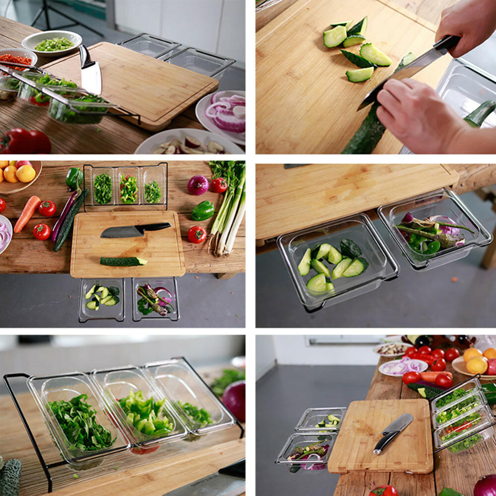 Extensible Bamboo Cutting Board Set Eco-friendly.