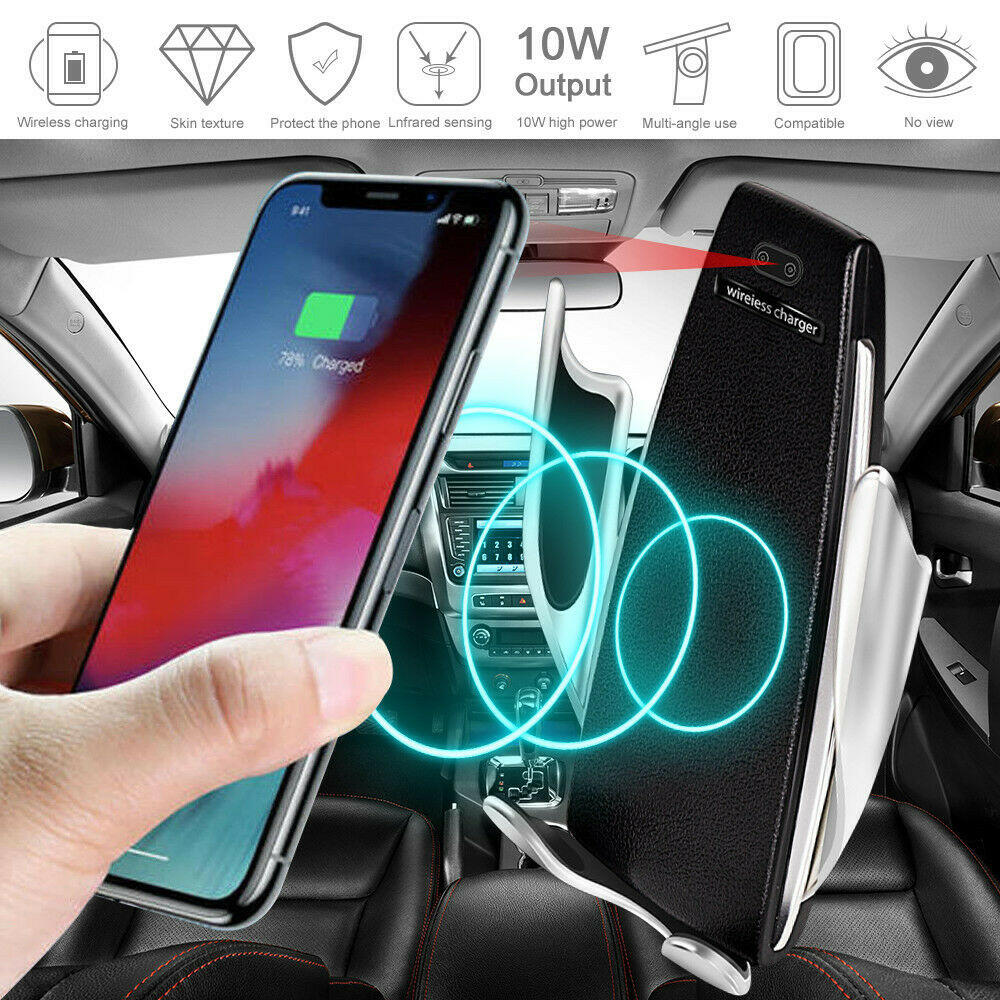 Infrared Sensor Automatic Clamp Wireless Charger.