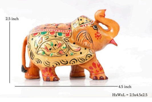 Handmade hand painted beautiful elephant.