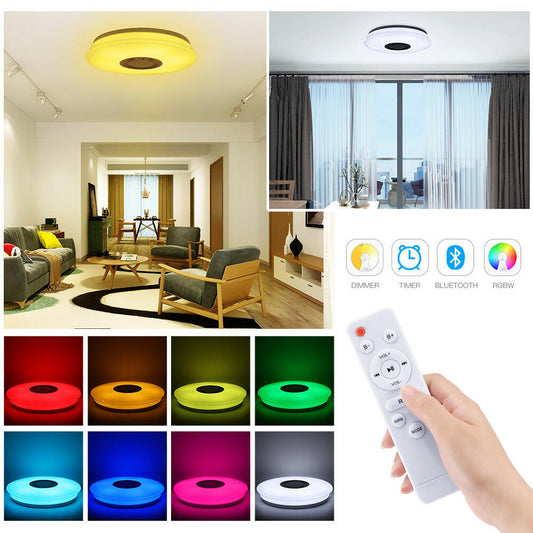 Smart Music LED ceiling Lights RGB Dimmable.