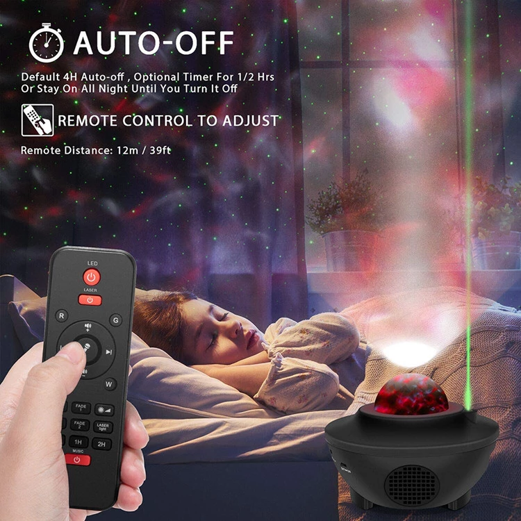 Colorful Starry Sky Galaxy Projector with Bluetooth Speaker.