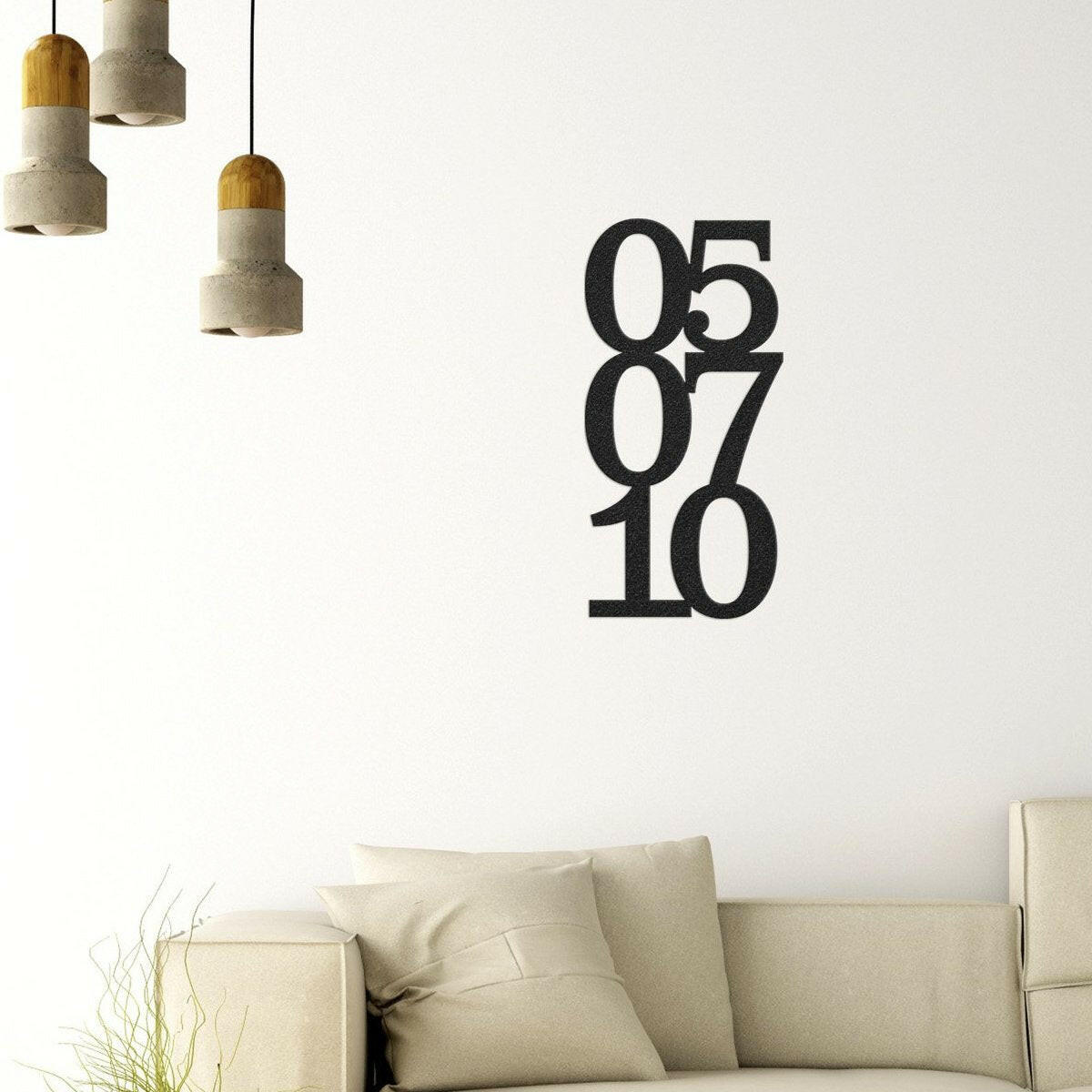 Anniversary Date - Metal Wall Art/Decor.