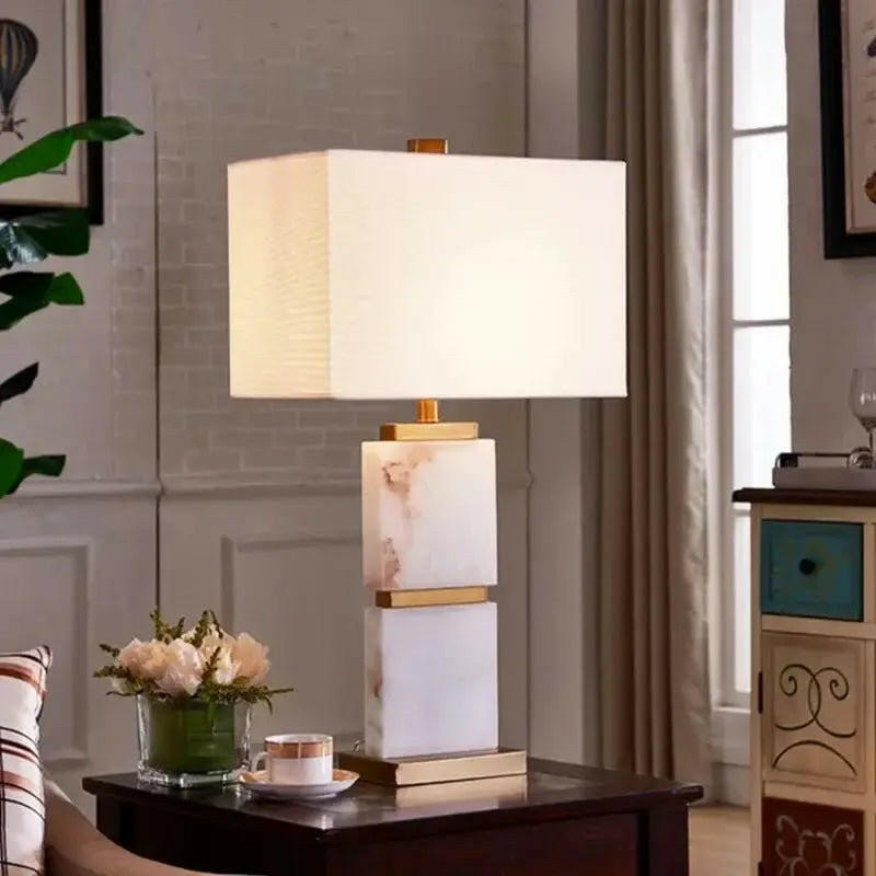 Dayton Marble Table Lamp.