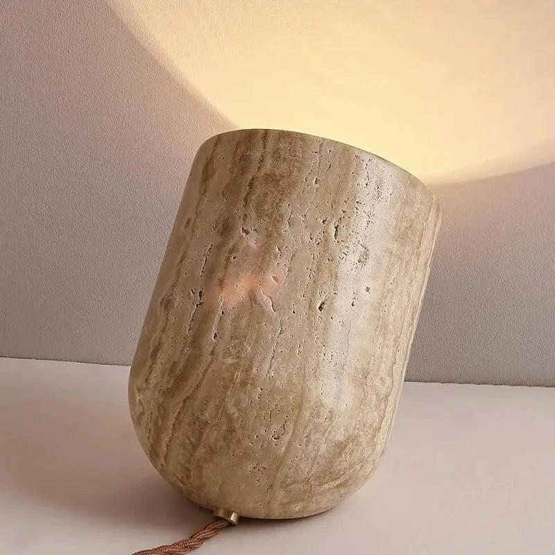 Dori Travertine Table Lamp.