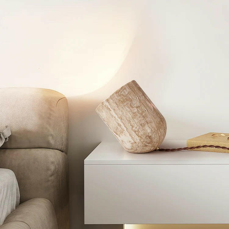 Dori Travertine Table Lamp.