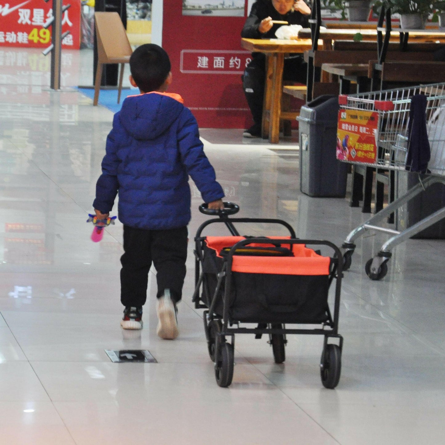 Folding Wagon Garden Shopping Beach Cart.