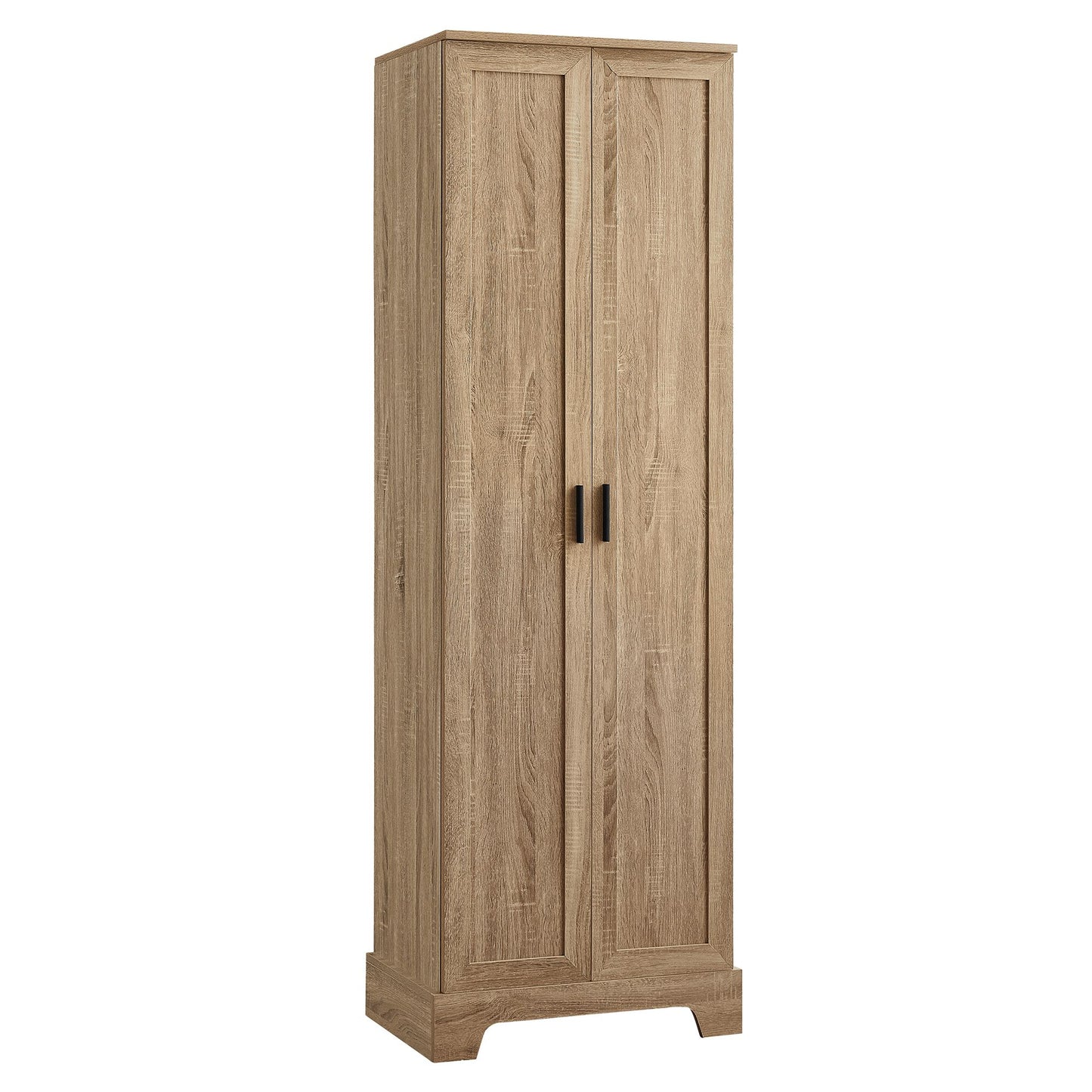 Storage Cabinet with Two Doors for Bathroom, Office, Adjustable Shelf, MDF Board, Brown