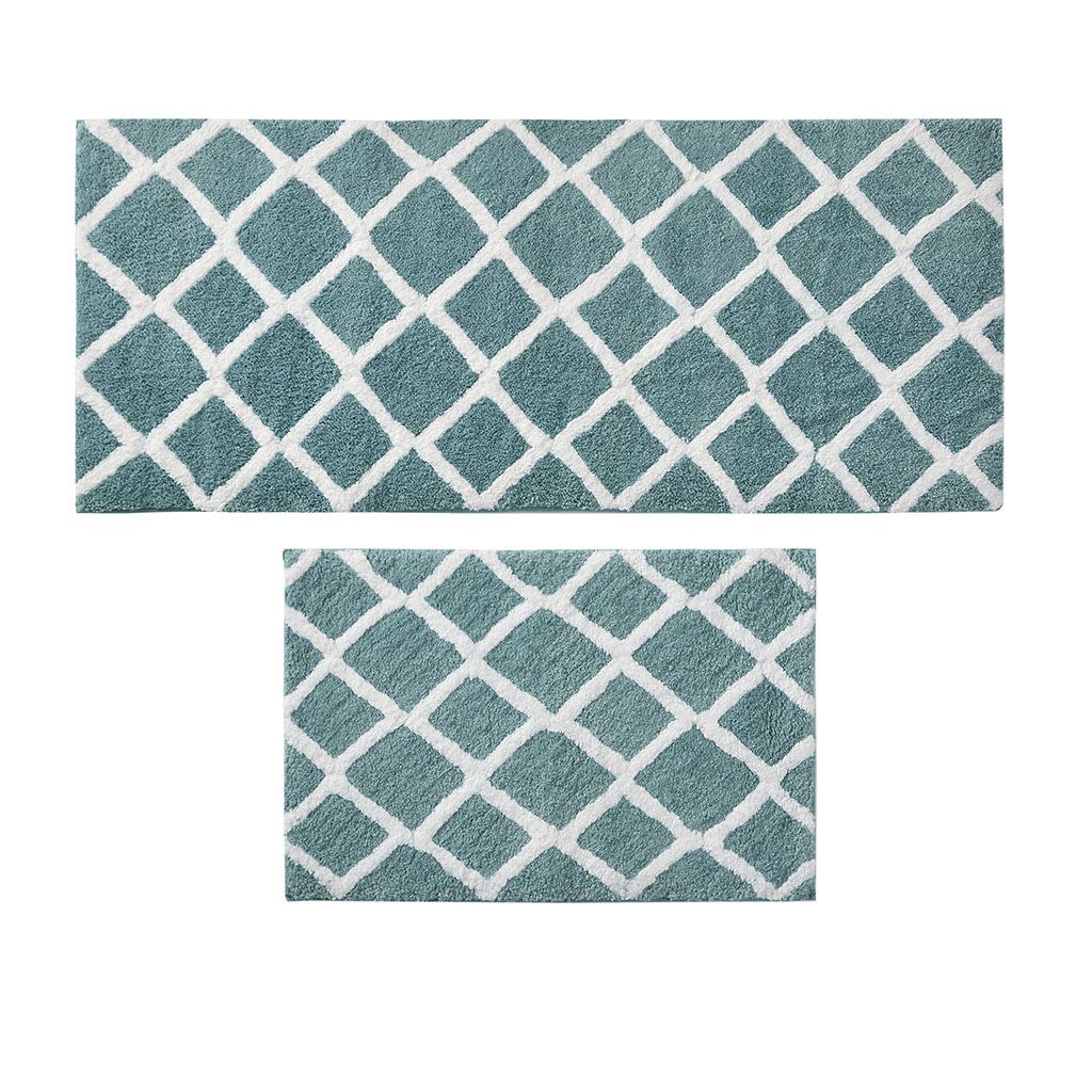 Reversible High Pile Tufted Microfiber Bath Rug