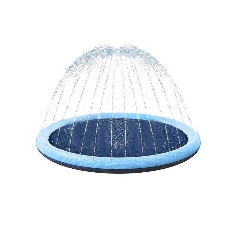 100/170 CM Children Pet Water Mat Summer Beach Inflatable Water Spray Pad Lawn Swimming Pool Mat Pet Sprinkler Outdoor Game Toy