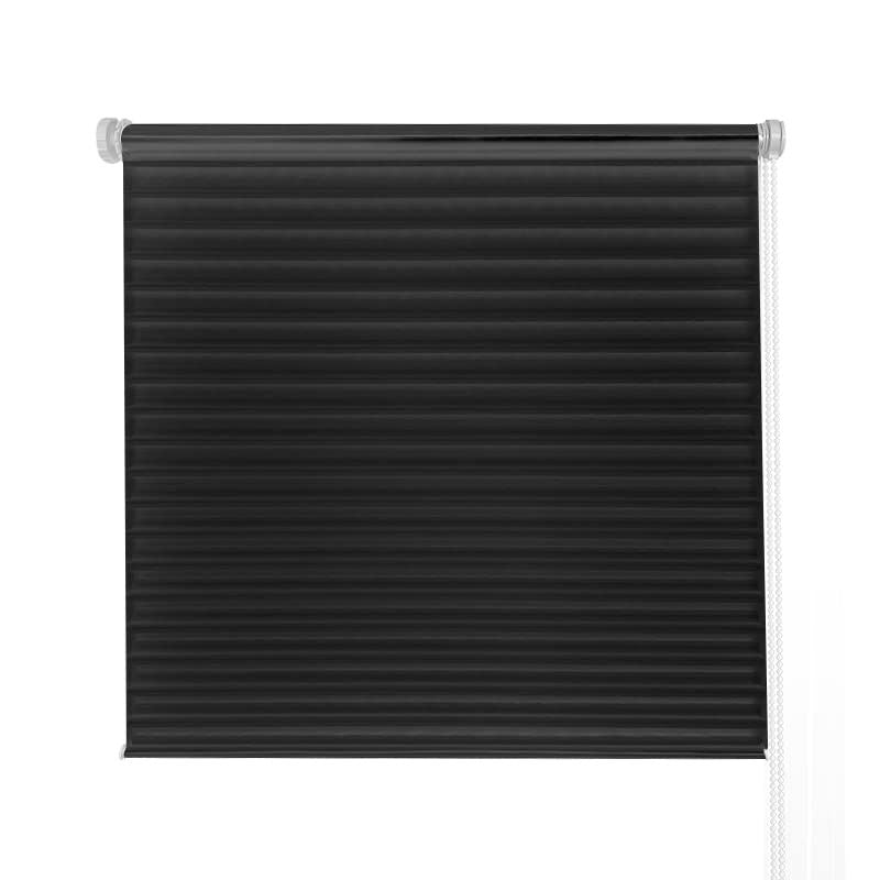 WELLSOURCE No Drill 2\"Shangri-la Shades Tension Inside Mount Expansion Window Blind,Custom Size