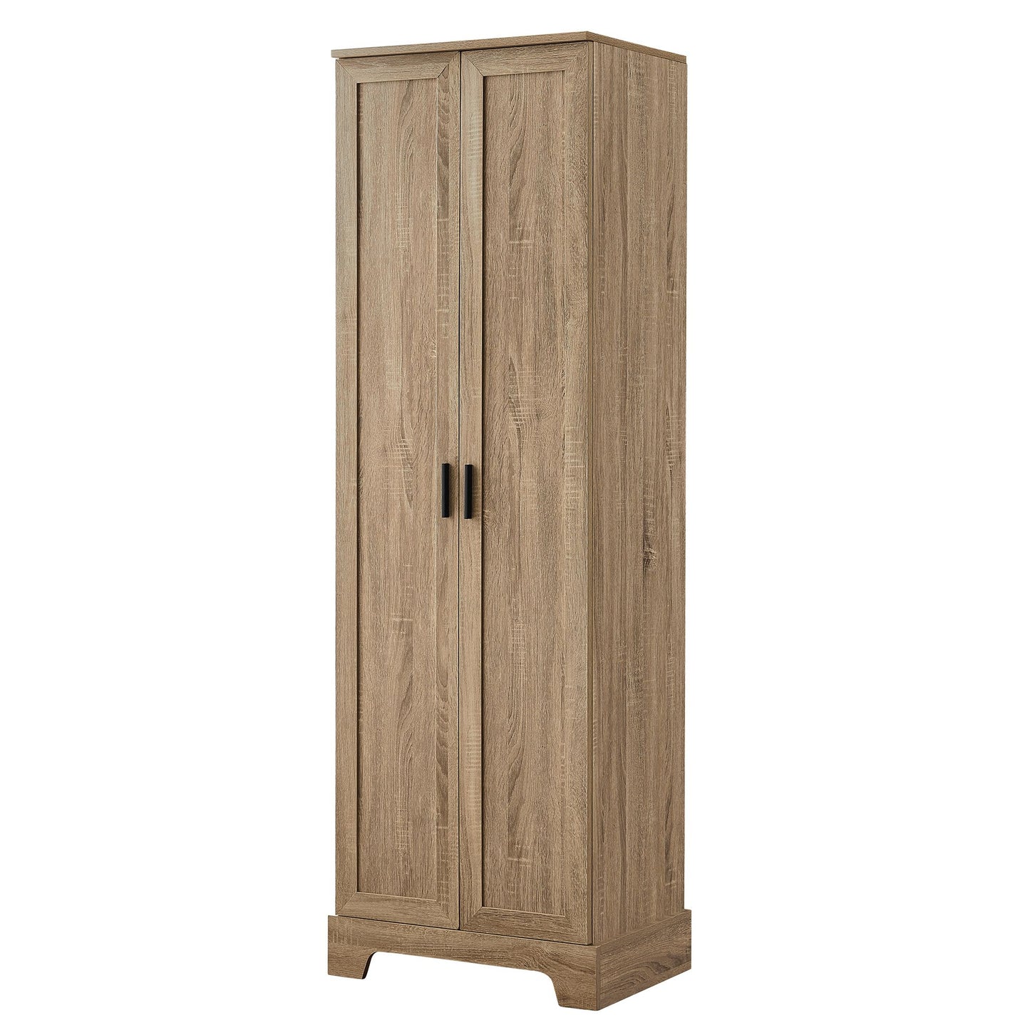 Storage Cabinet with Two Doors for Bathroom, Office, Adjustable Shelf, MDF Board, Brown