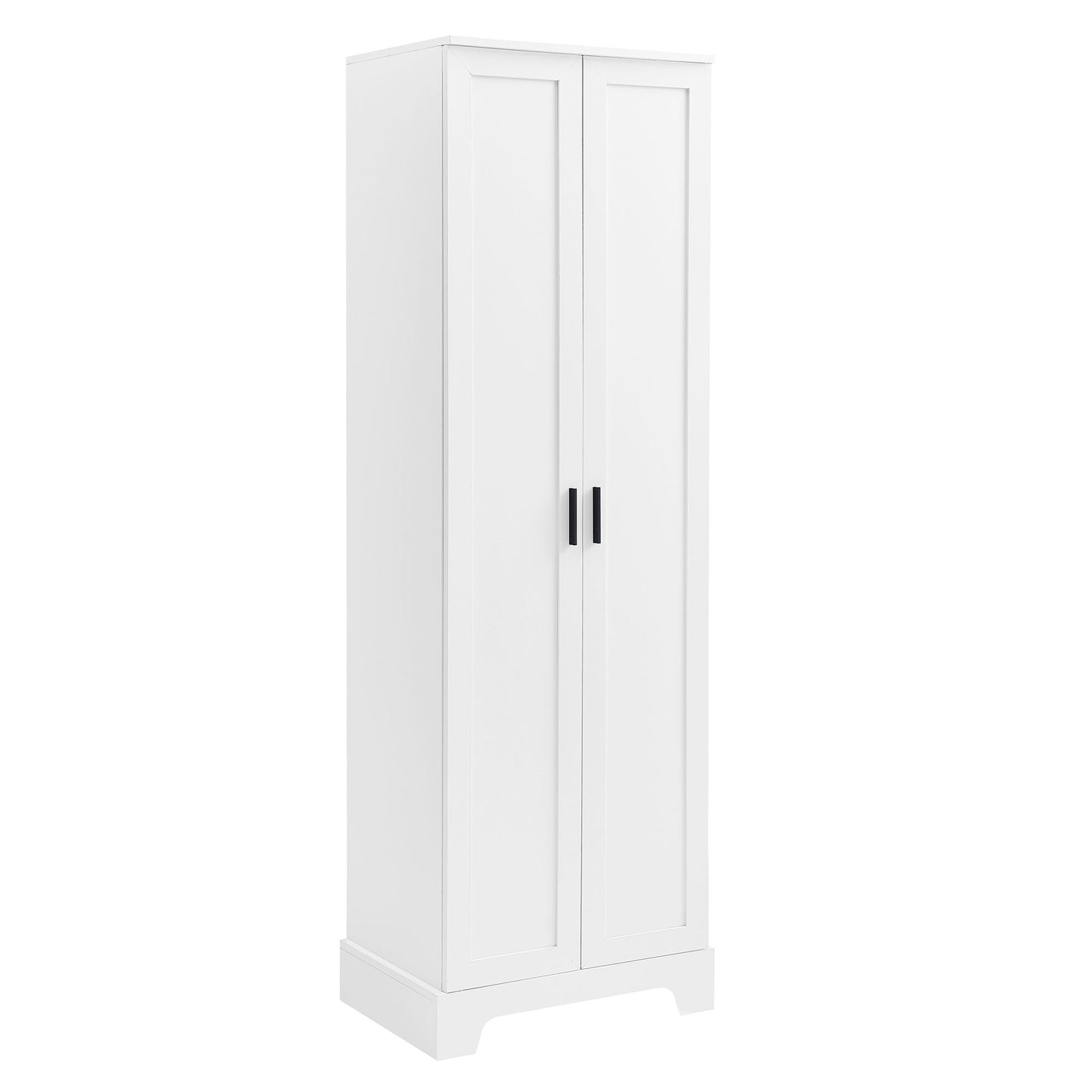 Two Door Storage Cabinet  for Bathroom, Office, Adjustable Shelf, White