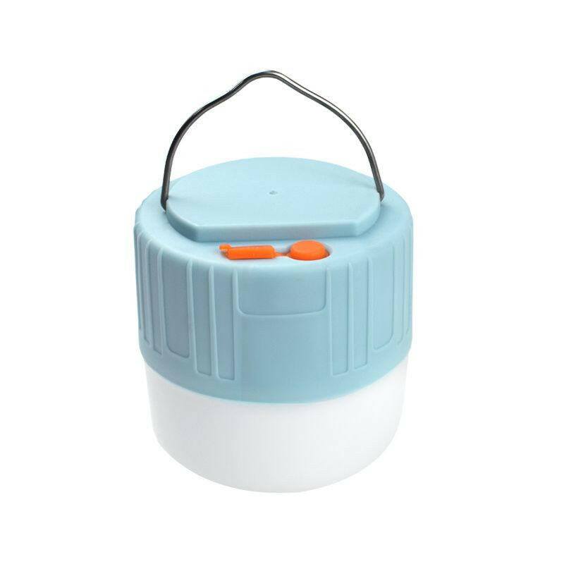 1pc Solar Waterproof Camping Light; Outdoor 60W Tent Lamp USB Rechargeable LED Night Light With Hook Fror Emergency.