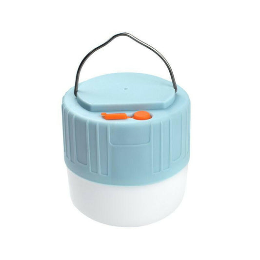 1pc Solar Waterproof Camping Light; Outdoor 60W Tent Lamp USB Rechargeable LED Night Light With Hook Fror Emergency.