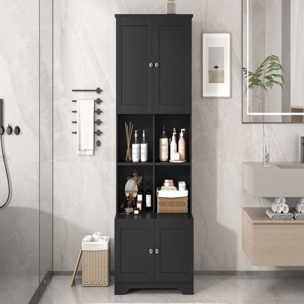 Tall and Wide Bathroom Freestanding Cabinet and storage