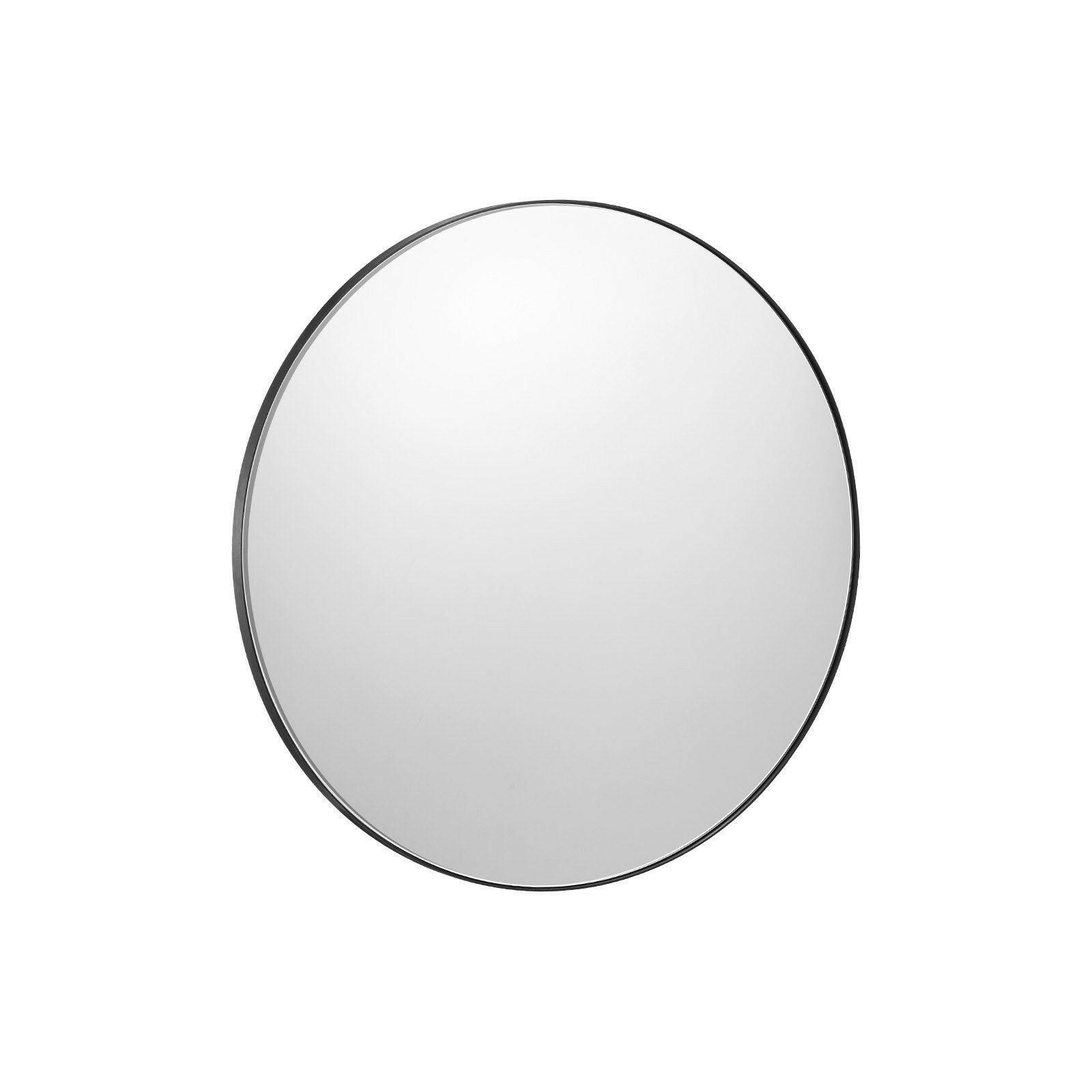 Round Wall Mounted Mirror 30 in Mirror with Aluminium Alloy Frame.