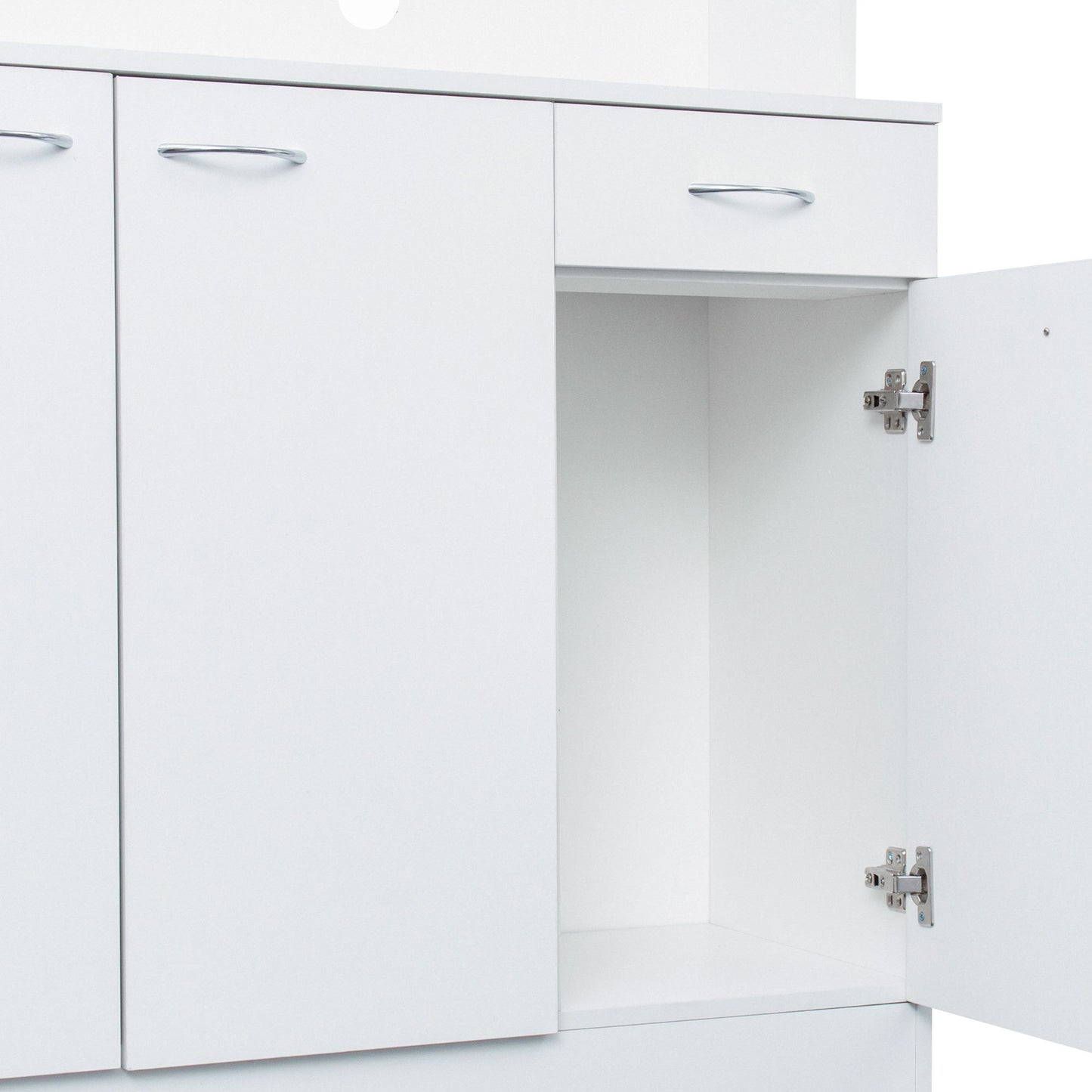 70.87" Tall Wardrobe & Kitchen Cabinet, with 6-Doors,White