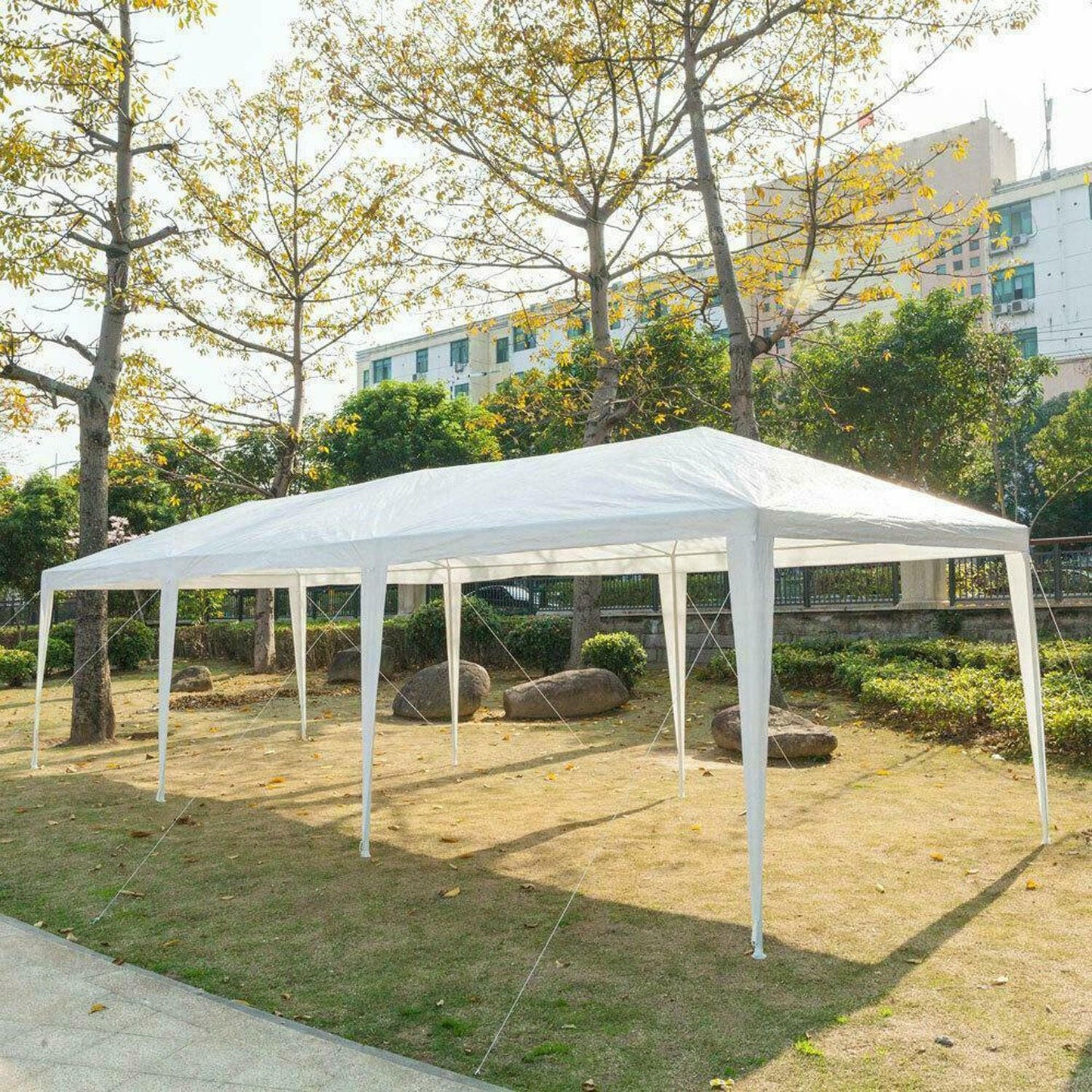 10x30' Outdoor Garden Gazebo Wedding Party Tent Canopy Marquee with 5 Removable Sidewalls.