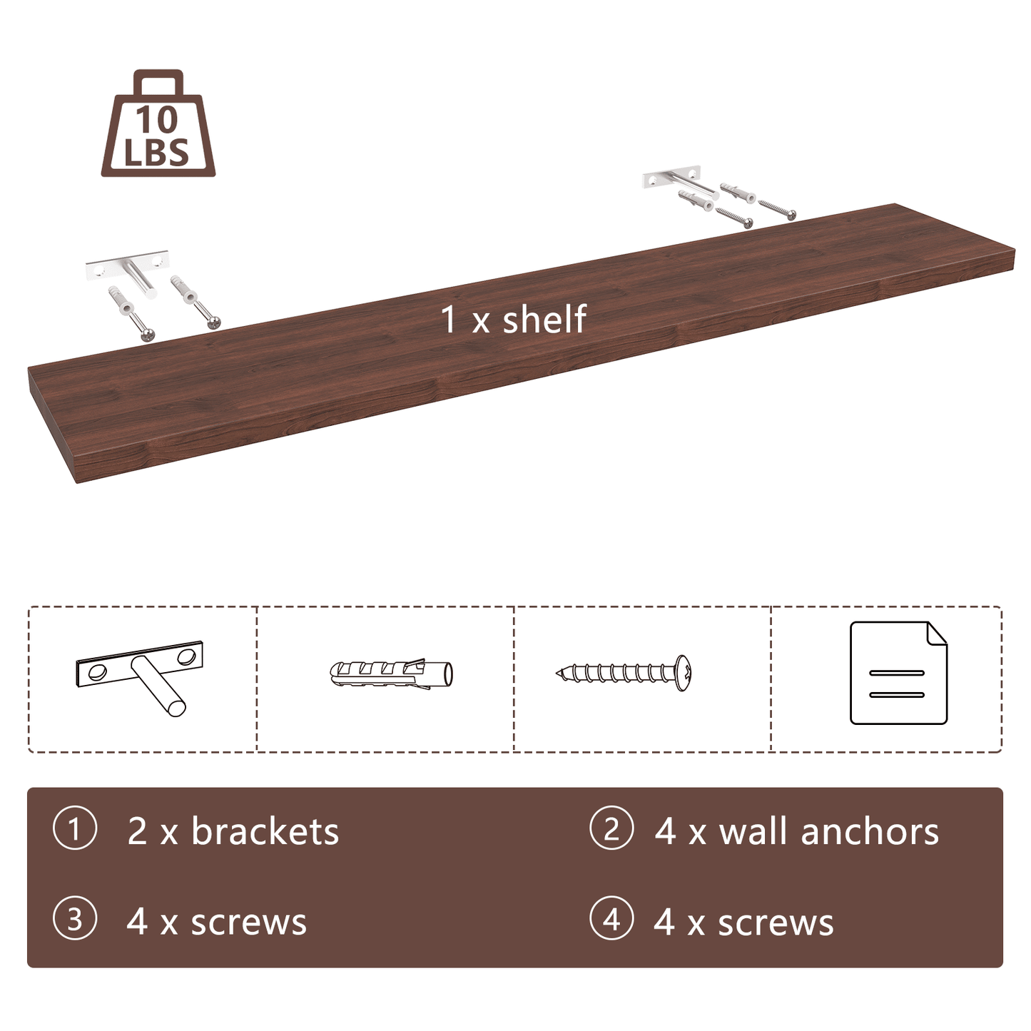 Floating Shelves, 32 inch Floating Shelves for Wall Mounted Home Decor