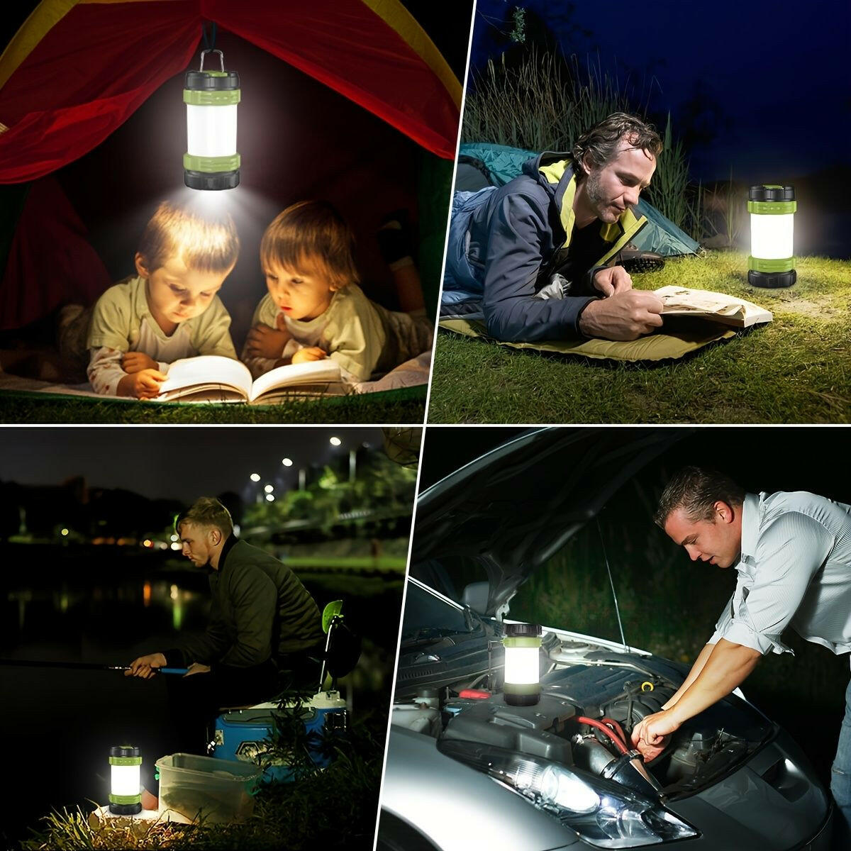 Hanheld USB Rechargeable Light/Torch/lamp With 6 Lighting Modes For Camping; Repairing; Fishing.