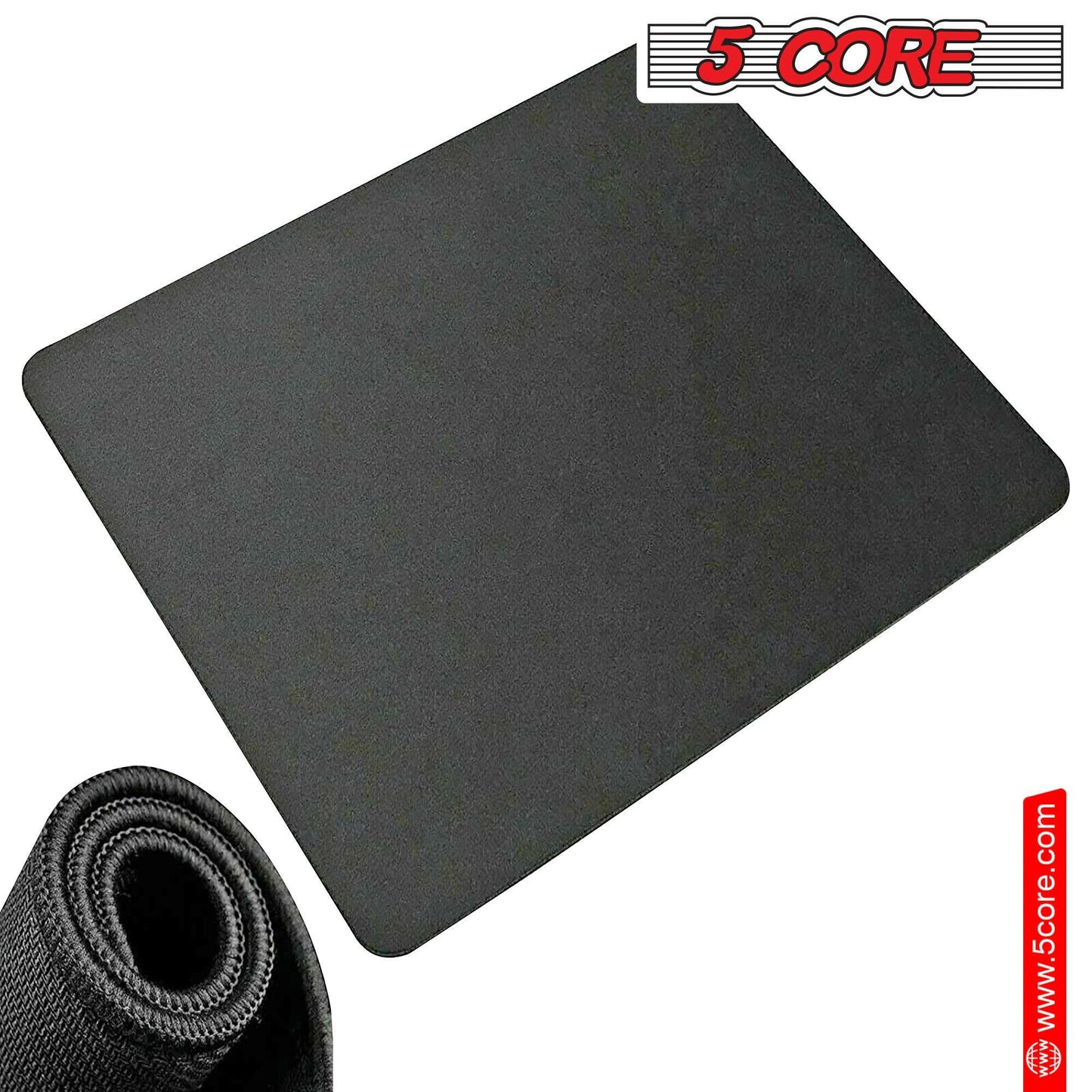 5 Core Gaming Mouse Pad |2-Pack| Standard Size with Durable Stitched Edges and Non-Slip Rubber Base Large Laptop PC Computer Notebook, High-Performance and Optimized Anti Slip MP 3X3 2PCS.