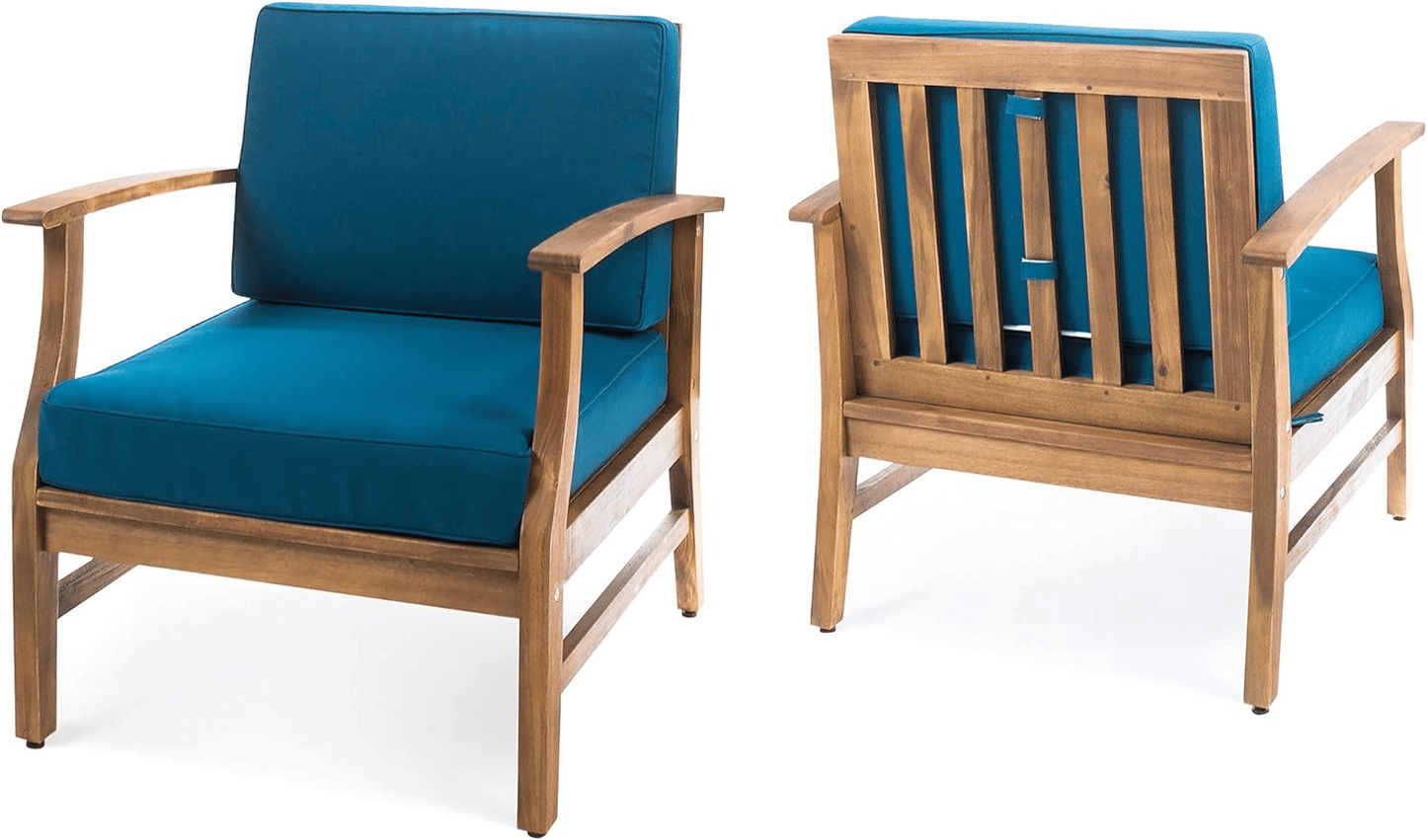 PERLA CLUB CHAIRS SET OF 2, BLUE.