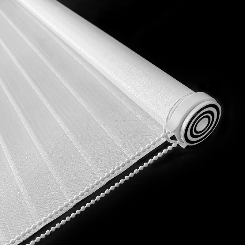 WELLSOURCE No Drill 2\"Shangri-la Shades Tension Inside Mount Expansion Window Blind,Custom Size