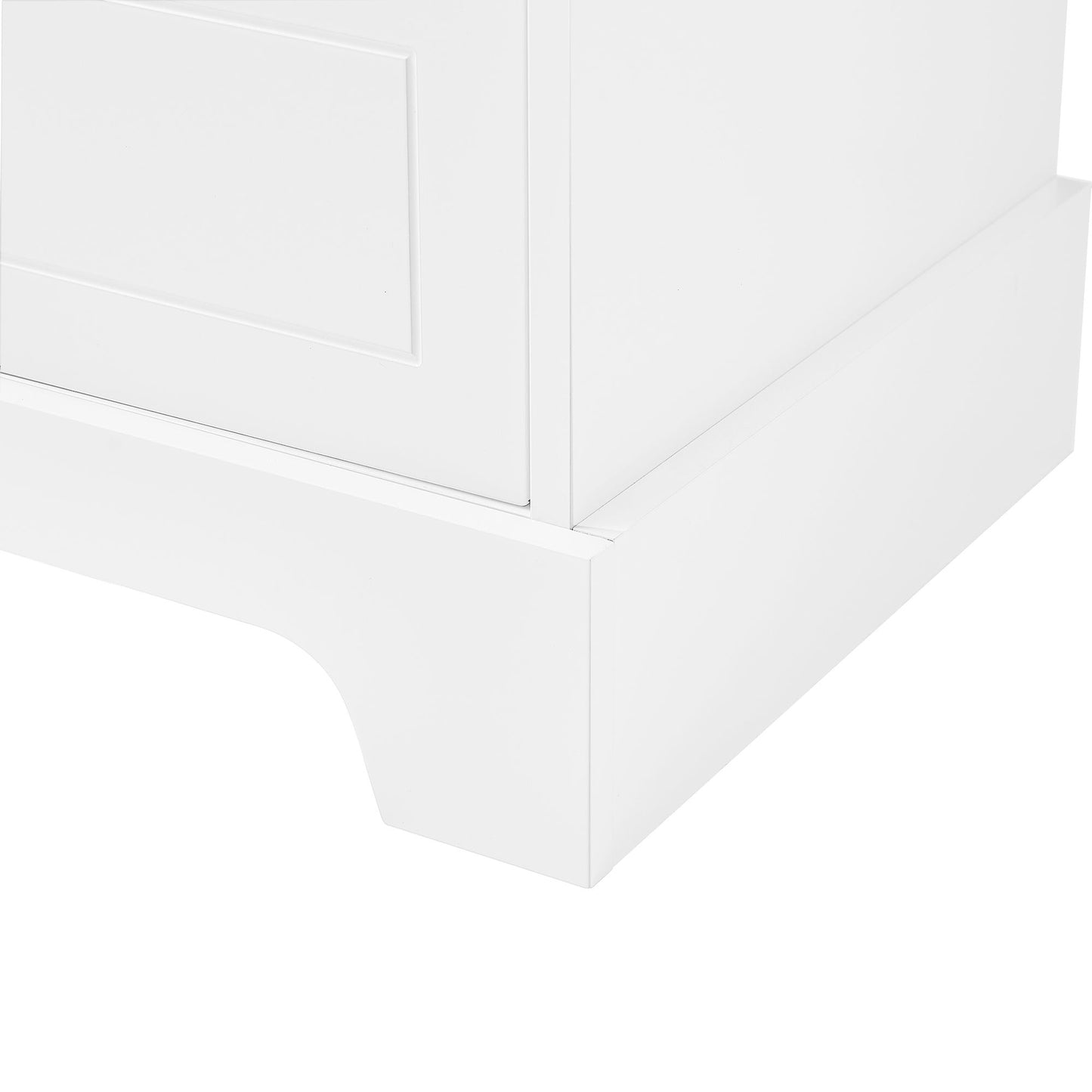 Storage Cabinet with 2 Doors and 4 Drawers for Bathroom, Office, Adjustable Shelf, MDF Board with Painted Finish