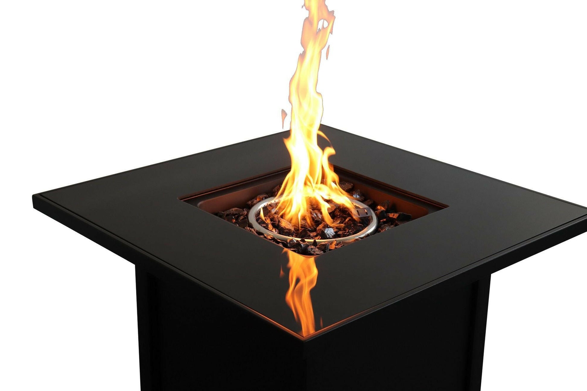 Outdoor Fire Pit for Outdoor Home Garden Backyard Fireplace (30 Inch Steel Black Color).