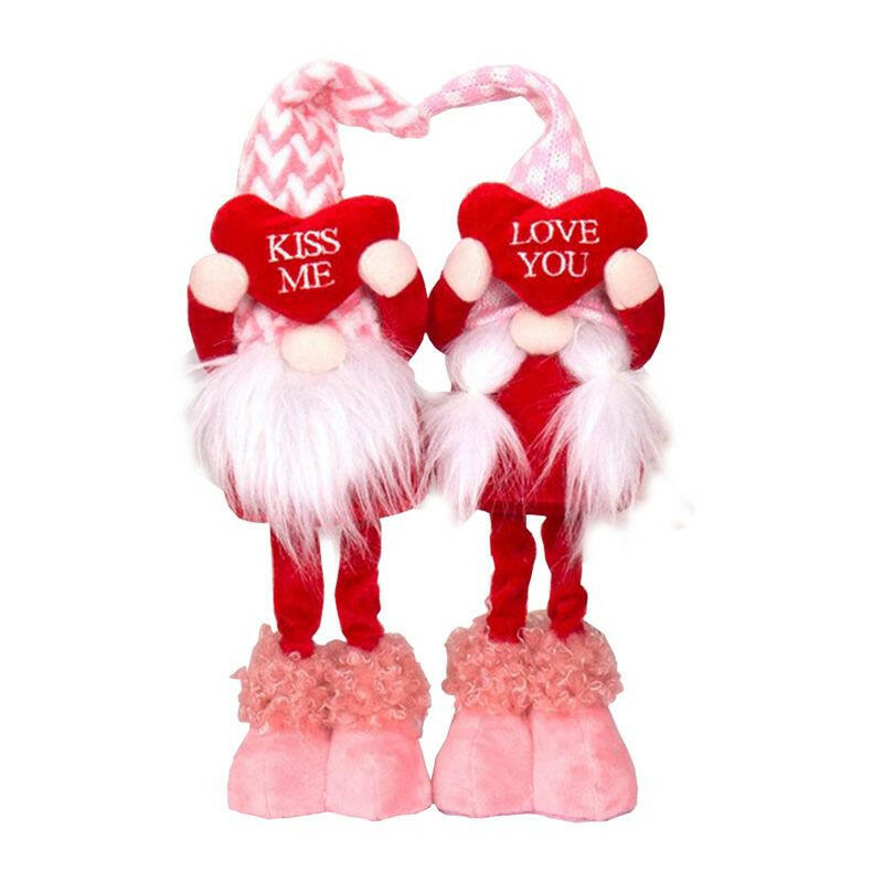 Valentines Day Gift Gnome Faceless Gnome Doll Plush Elf Doll Decor Stuffed Ornament Wedding Table Decor Kids Toy Home Room Decor