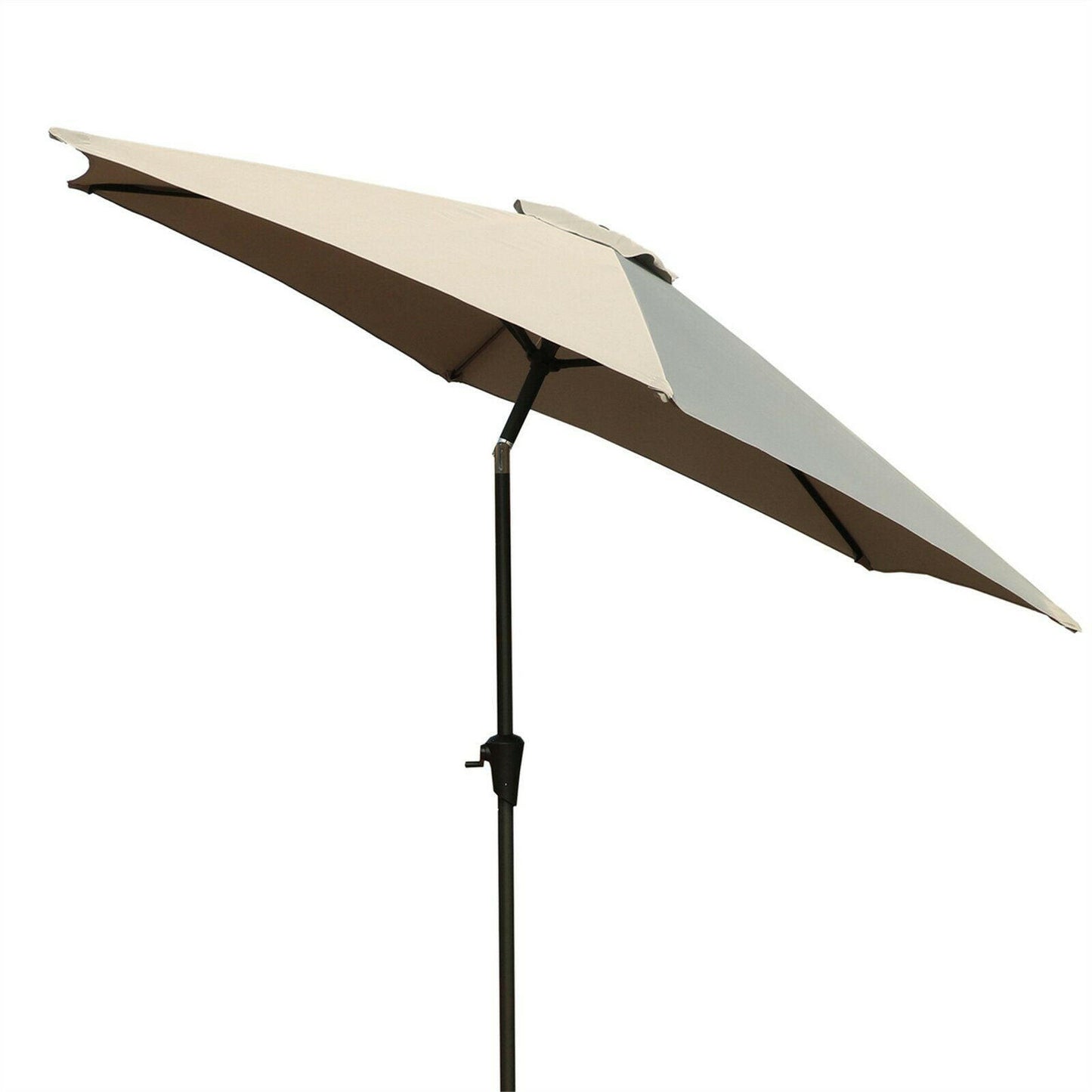 9' Pole Umbrella With Carry Bag, Gray.