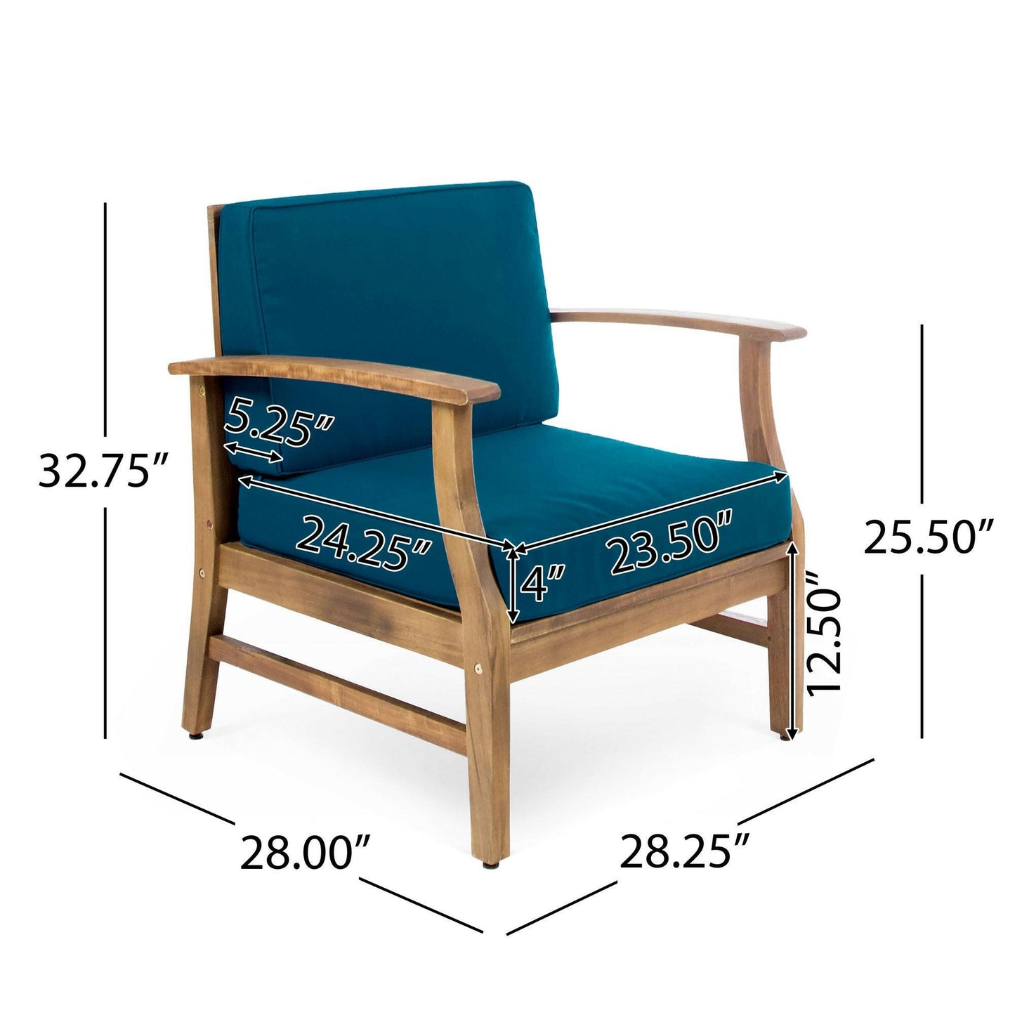 PERLA CLUB CHAIRS SET OF 2, BLUE.