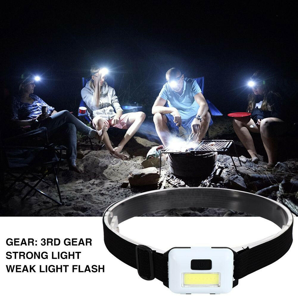 Mini 3W COB Led Head Lamp; 3 Modes Waterproof Head Lamp; Head Flashlight Outdoor Camping Night Fishing Head Lamp; Batteries Not Included; Christmas Lights