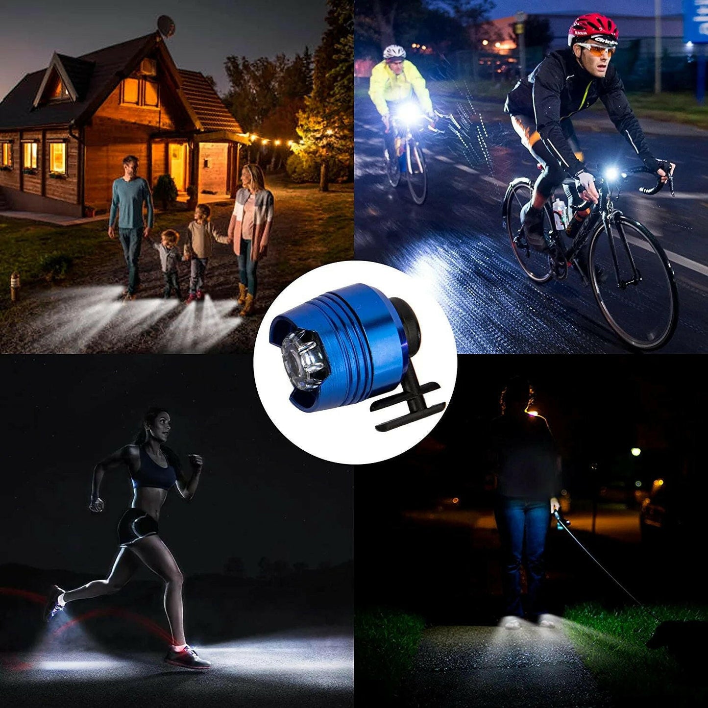 Headlights for Shoes;  2Pcs LED Light for Clogs IPX5 Waterproof Shoes Lights Charms for Dog Walking;  Handy Camping;  lasting 72 hours glow;  Suitable for Adults Kids